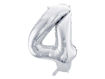 Picture of FOIL BALLOON NUMBER 4 SILVER 34 INCH